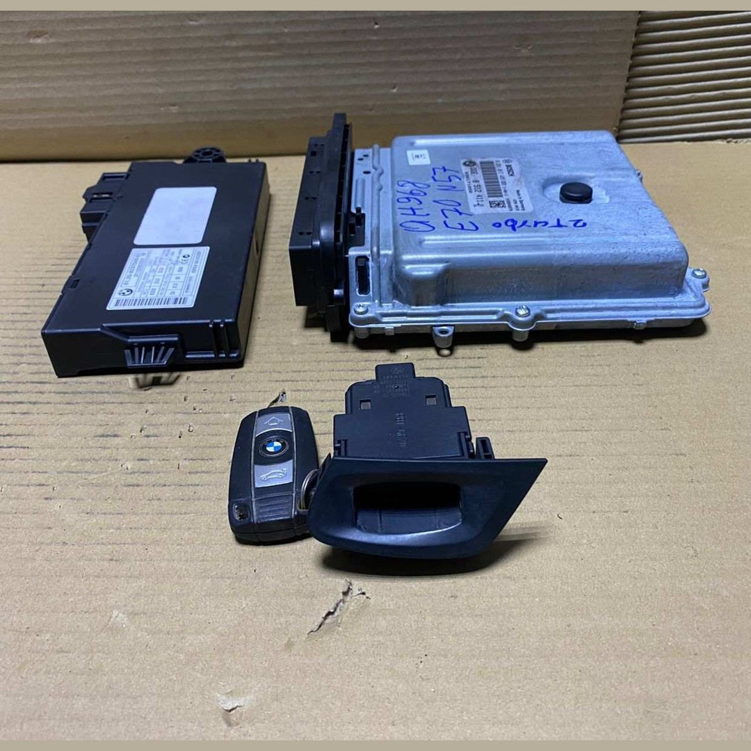 2008-2014 BMW X5 E70 X6 E71 Engine Control Unit ECU SET 8512411 N57S diesel 40DX