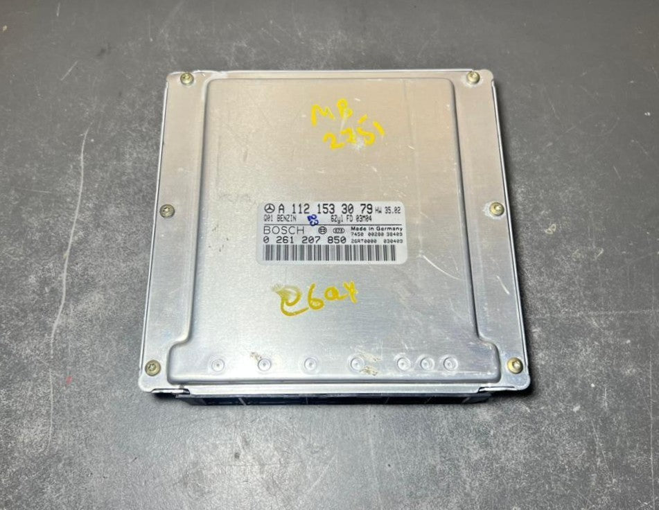02-09 Mercedes W211 E-Class Engine Control Module Unit ECM ECU A112 1533079 OEM