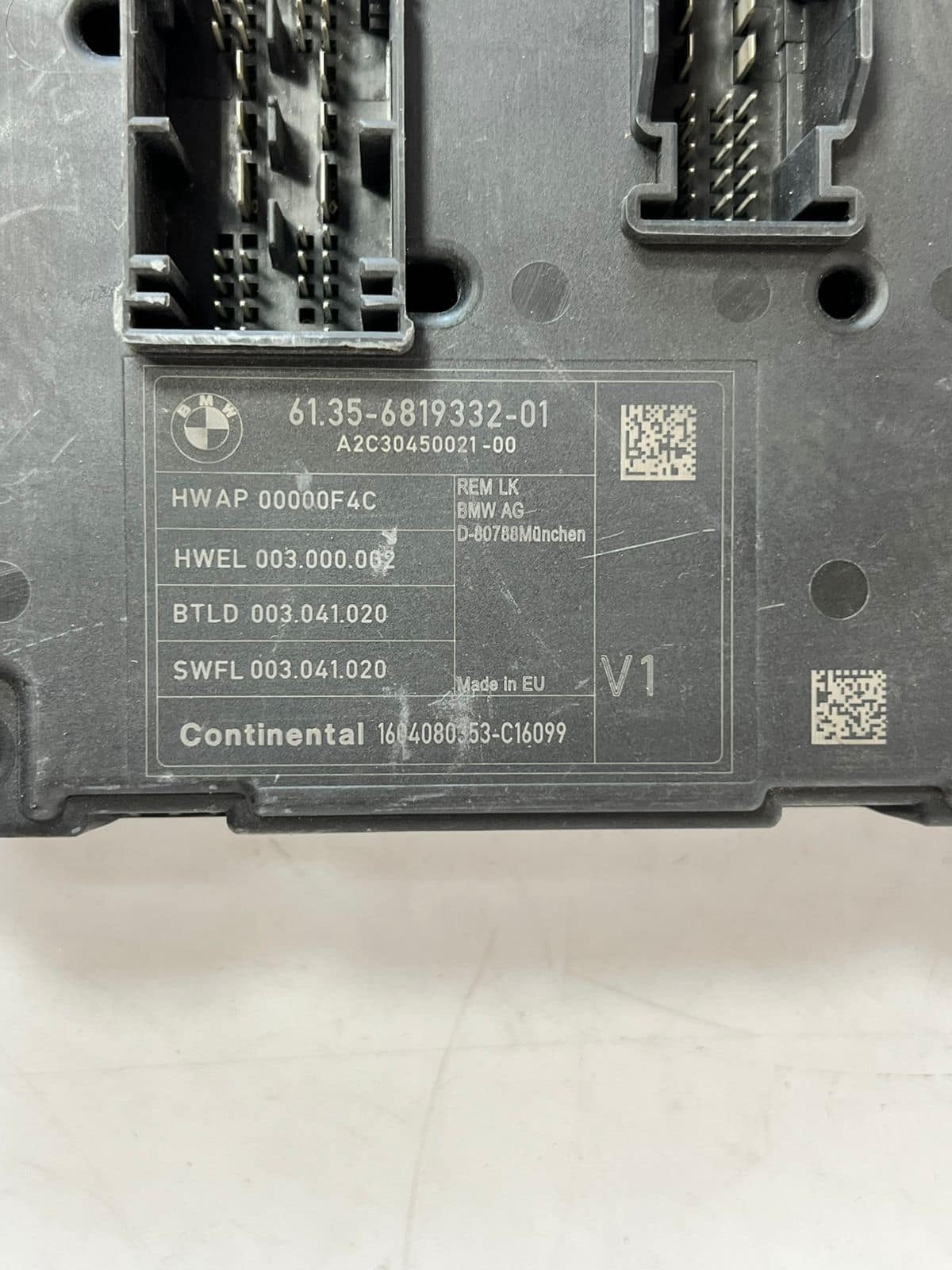 2012-2016 BMW F20 F21 F30 F31 F32 Rear Body REM Control Unit Module 6819332