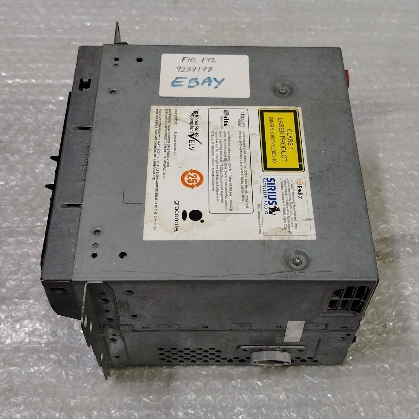 OEM BMW F10 F12 F01 F02 CIC RADIO NAVIGATION CD PLAYER HEADUNIT 9237178