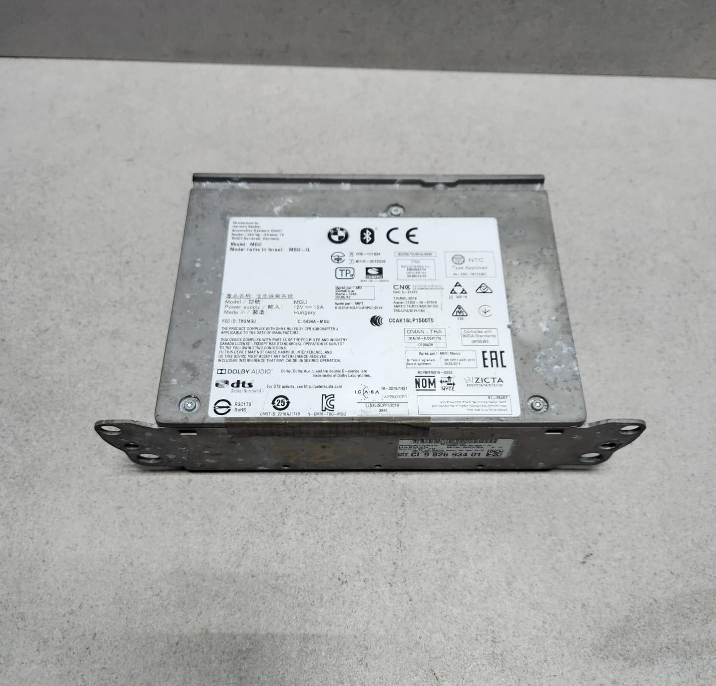 BMW G20 330E 2020 HEAD UNIT 9826934 NAVIGATION SYSTEM MGU-IL