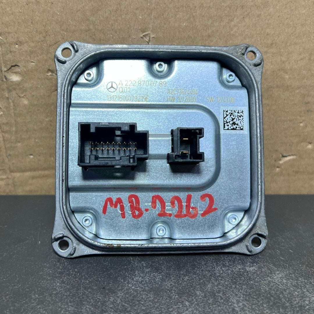 15-20 Mercedes W222 LED Headlight Voltage Regulator Ballast Module A222 8700789