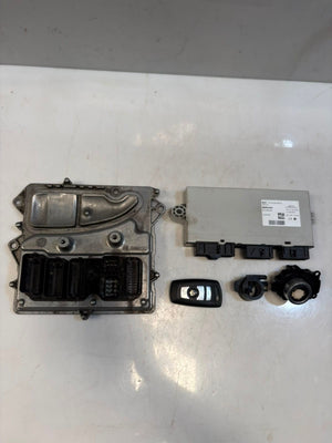 2010 BMW 5' F07 N55 535i GT Engine Control Module ECU SET DME+CAS+1KEY 7612742