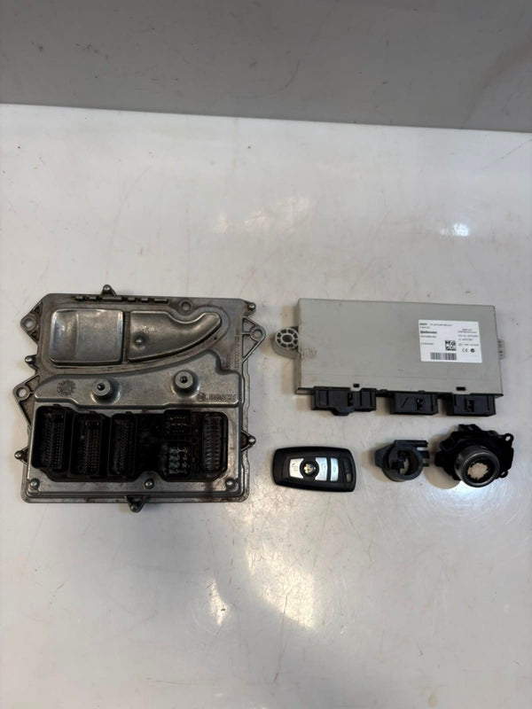 2010 BMW 5' F07 N55 535i GT Engine Control Module ECU SET DME+CAS+1KEY 7612742