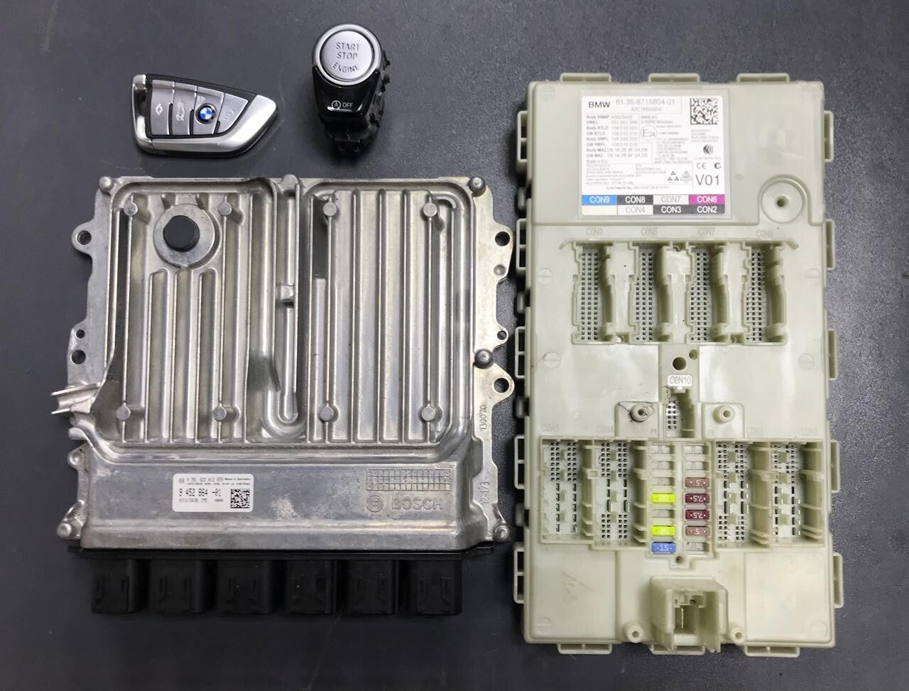 BMW 520i G31 2018 B48 ENGINE COMPUTER ECU UNIT SET DME 9452864