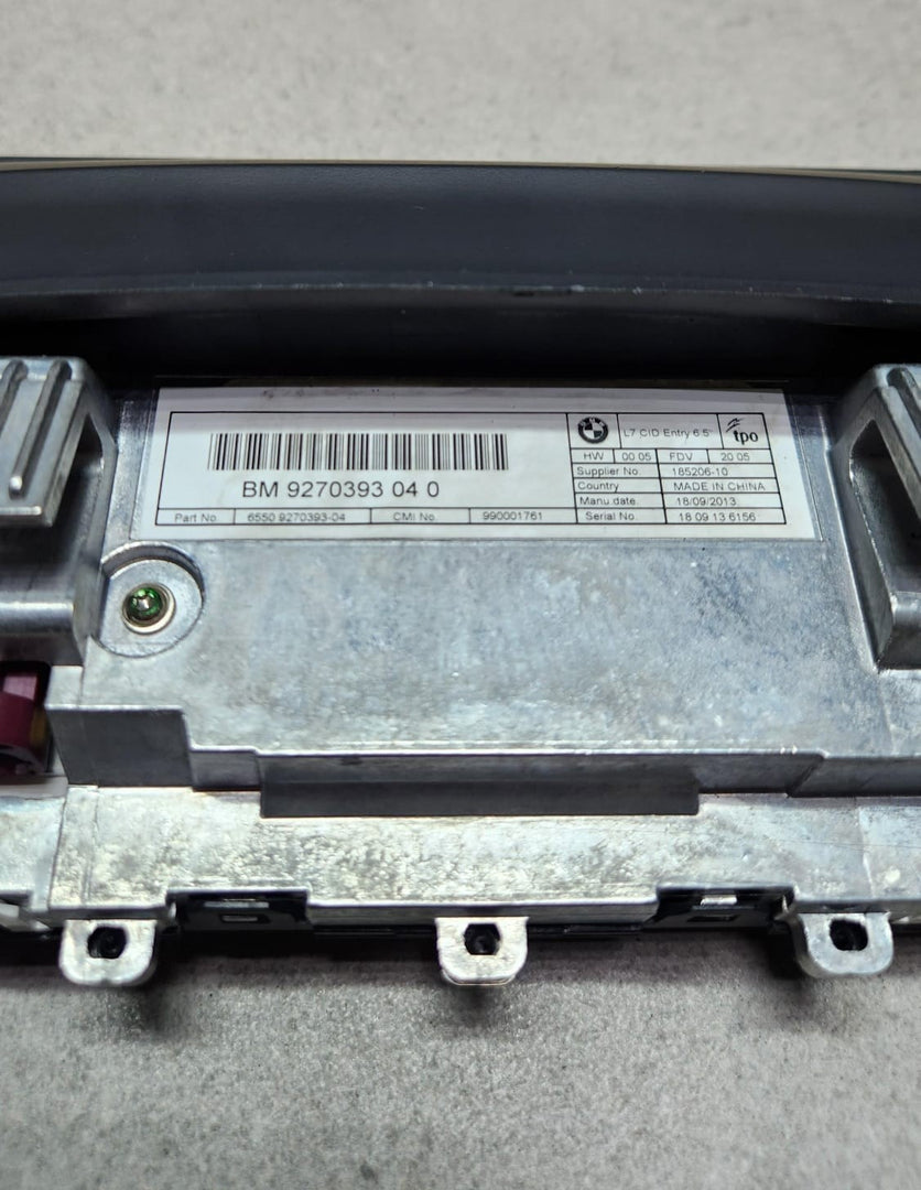 Genuine BMW Navigation Information Display Screen 9270393 F30 F31 F36 F80 F82