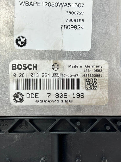 2004-2011 BMW X3 E83 Engine Control Unit ECU SET DDE+EWS+1KEY 7809196 OEM