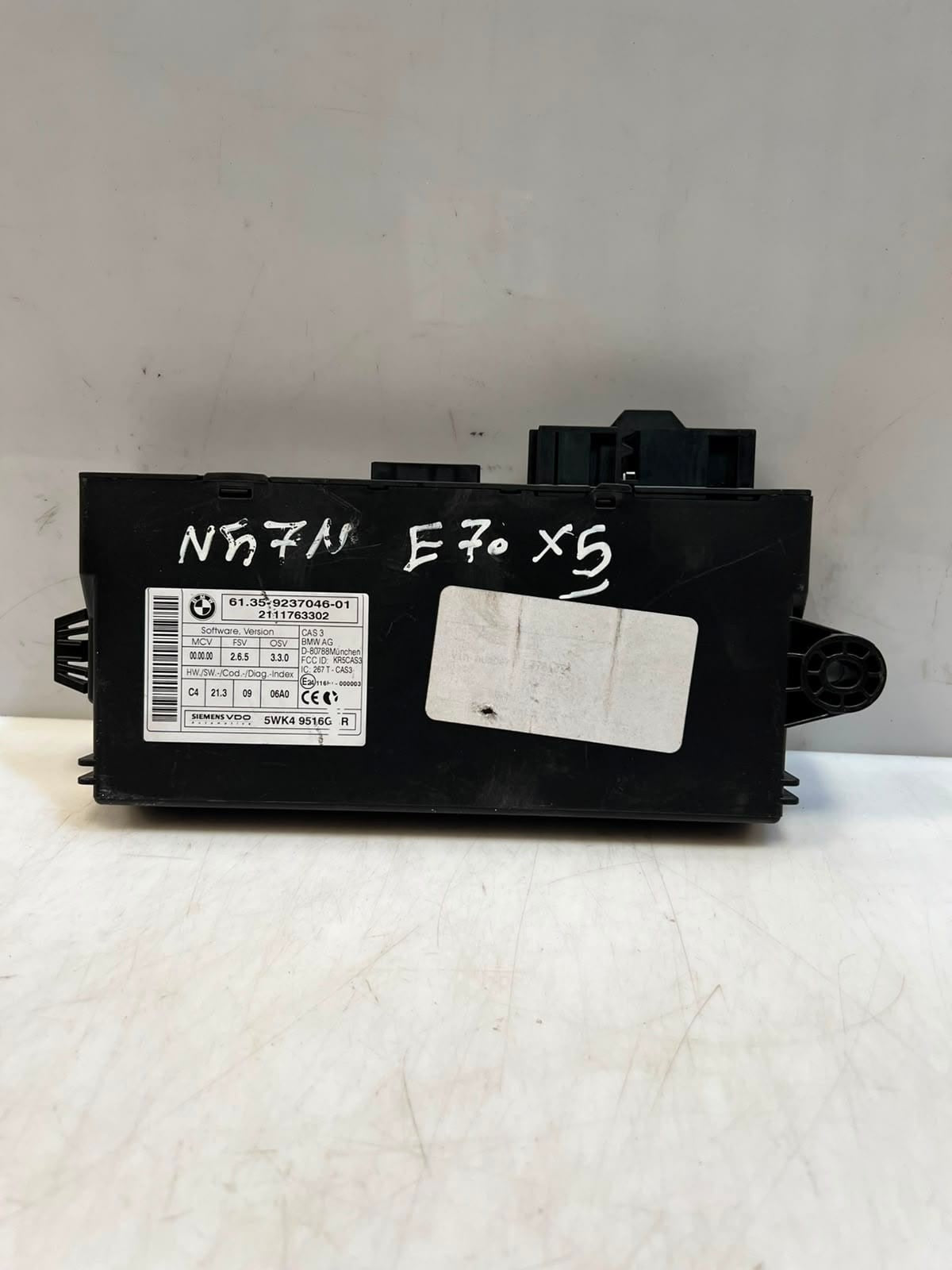 2011 BMW 328i 3 Series E92 E93 X5 X1 E70 N47N CAS3 C4 Control Module 9237046 OEM