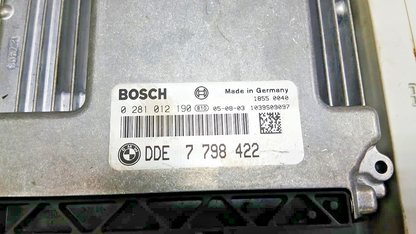 BMW  5 SERIES E60 E61 2002-07 M57N ENGINE CONTROL UNIT ECU KIT DDE 7798422