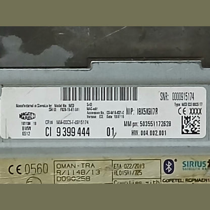 BMW F01 F10 F11 F20 F30 F31 F32 F45 F48 F07 F56 HEAD UNIT CD NAVIGATION 9399444