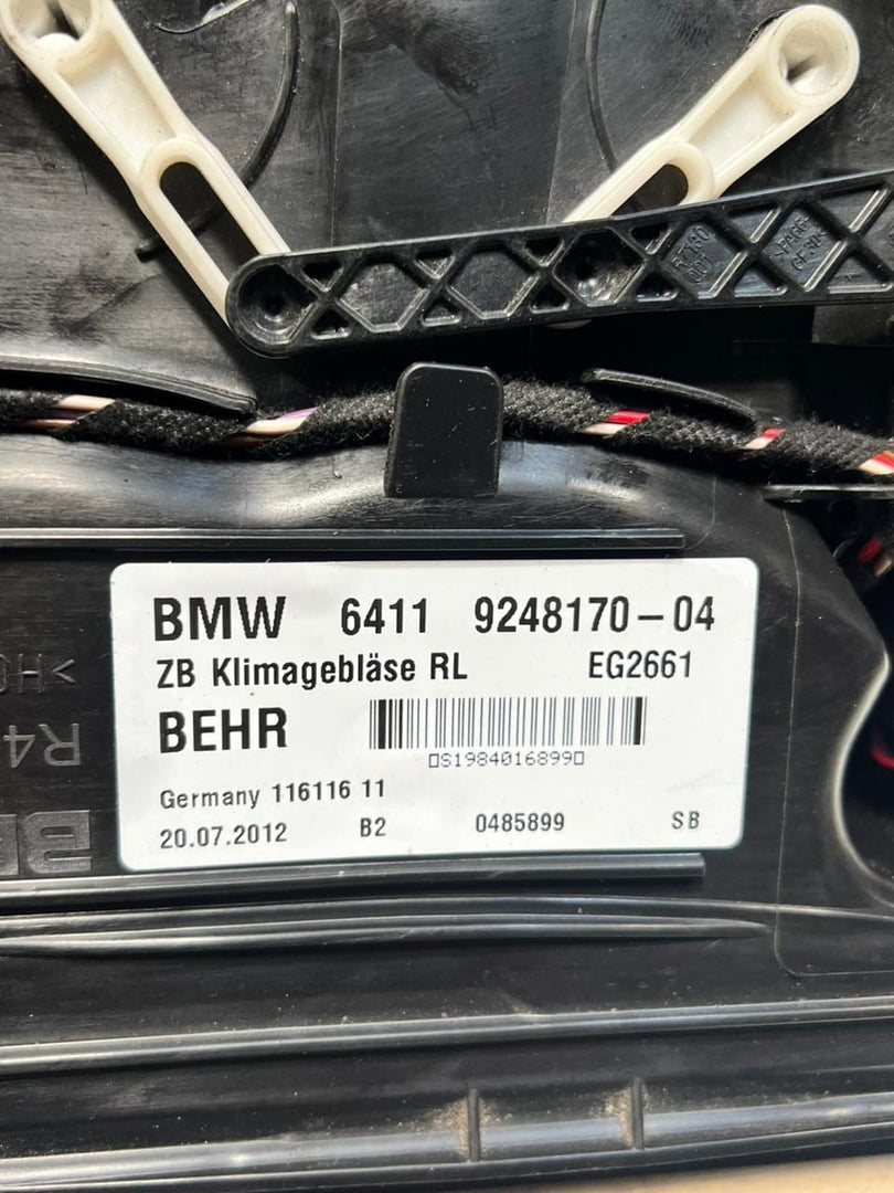 2009-2016 BMW M5 5 Series F10 F11 F07 GT F12 LCI F01 Heater Blower Motor 9248170