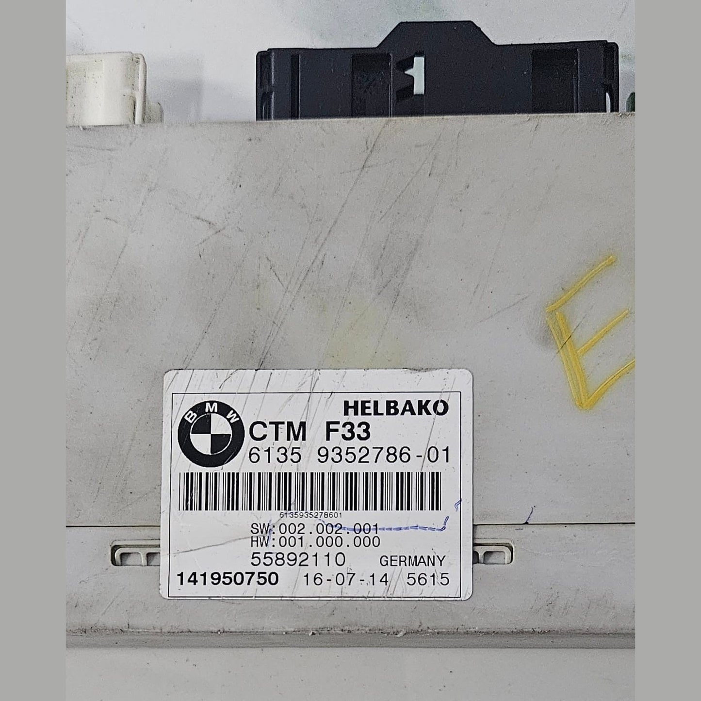 OEM BMW CONVERTIBLE TOP CONTROL MODULE ECU CTM FITS 4 SERIES F33 M4 9352786
