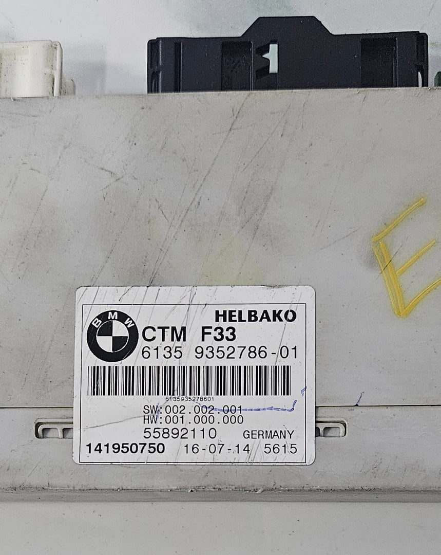 OEM BMW CONVERTIBLE TOP CONTROL MODULE ECU CTM FITS 4 SERIES F33 M4 9352786