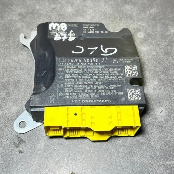 14-18 Mercedes W205 GLC SRS Safety Restraint Control Module A205 9009627 OEM