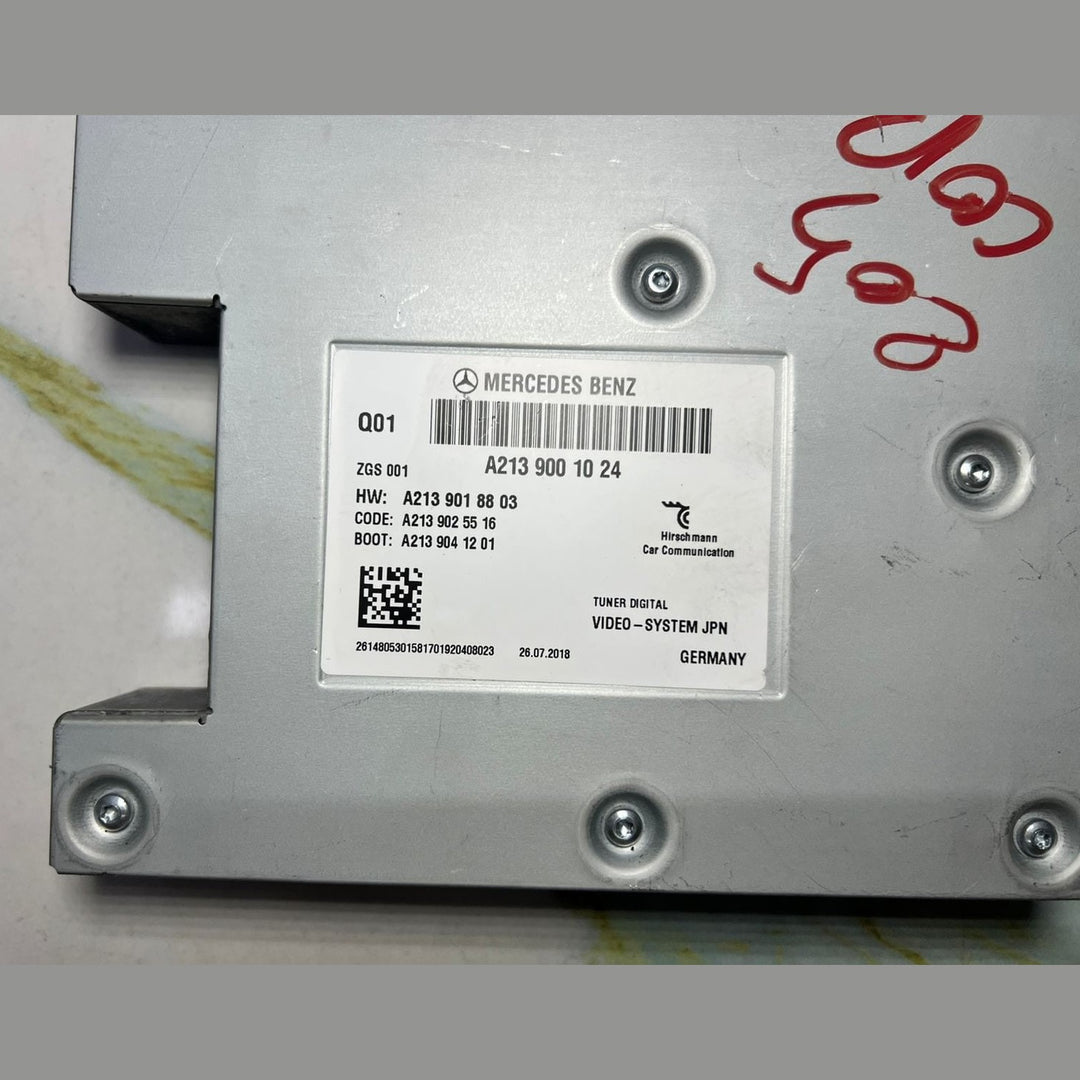 2019 Mercedes-Benz E300 Digital Tv Tuner Control Unit A2139001024 W213 E300