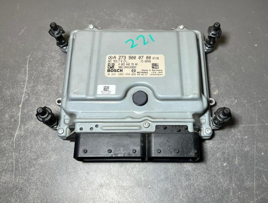 07-12 Mercedes W221 S-Class Engine Control Module Unit ECM ECU A273 9000700 OEM