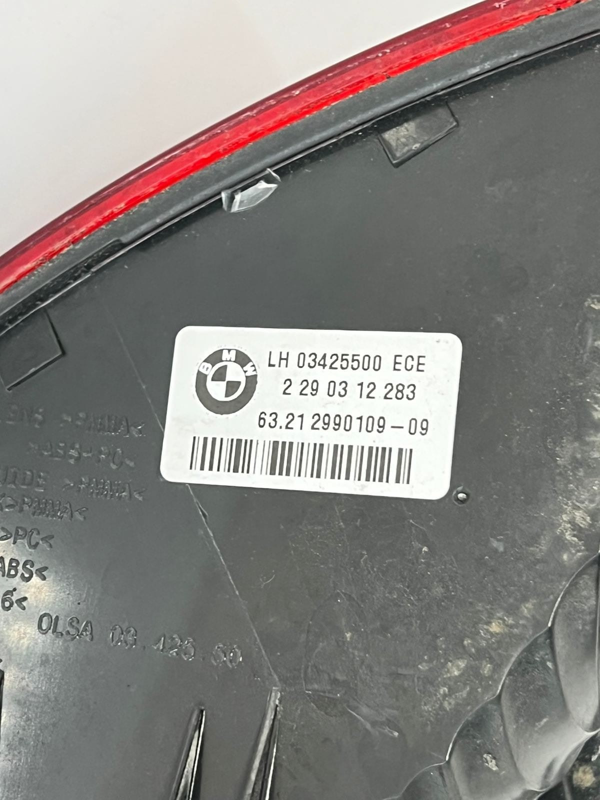 BMW  X1 E84 Left side rear outer Tail Light 2990109 OEM