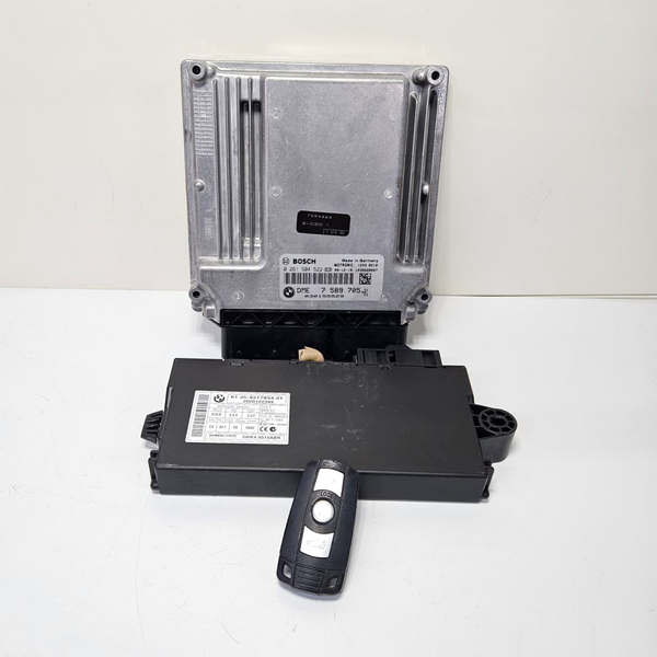 BMW Engine Control Unit DME ECU SET E90  E60 118i 120i 318i N46N engine 7589705