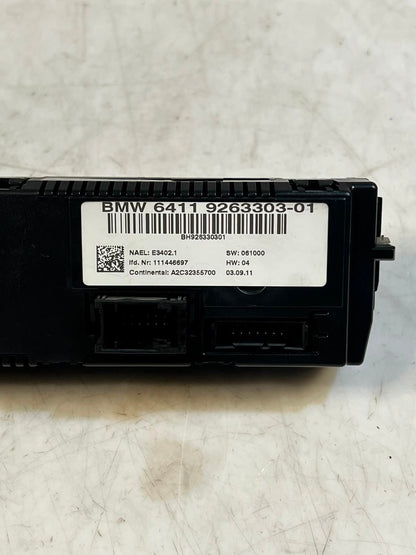 2010-2015 BMW X1 E84 E81 E82 E87 Air Conditioning Control Unit 9263303 OEM