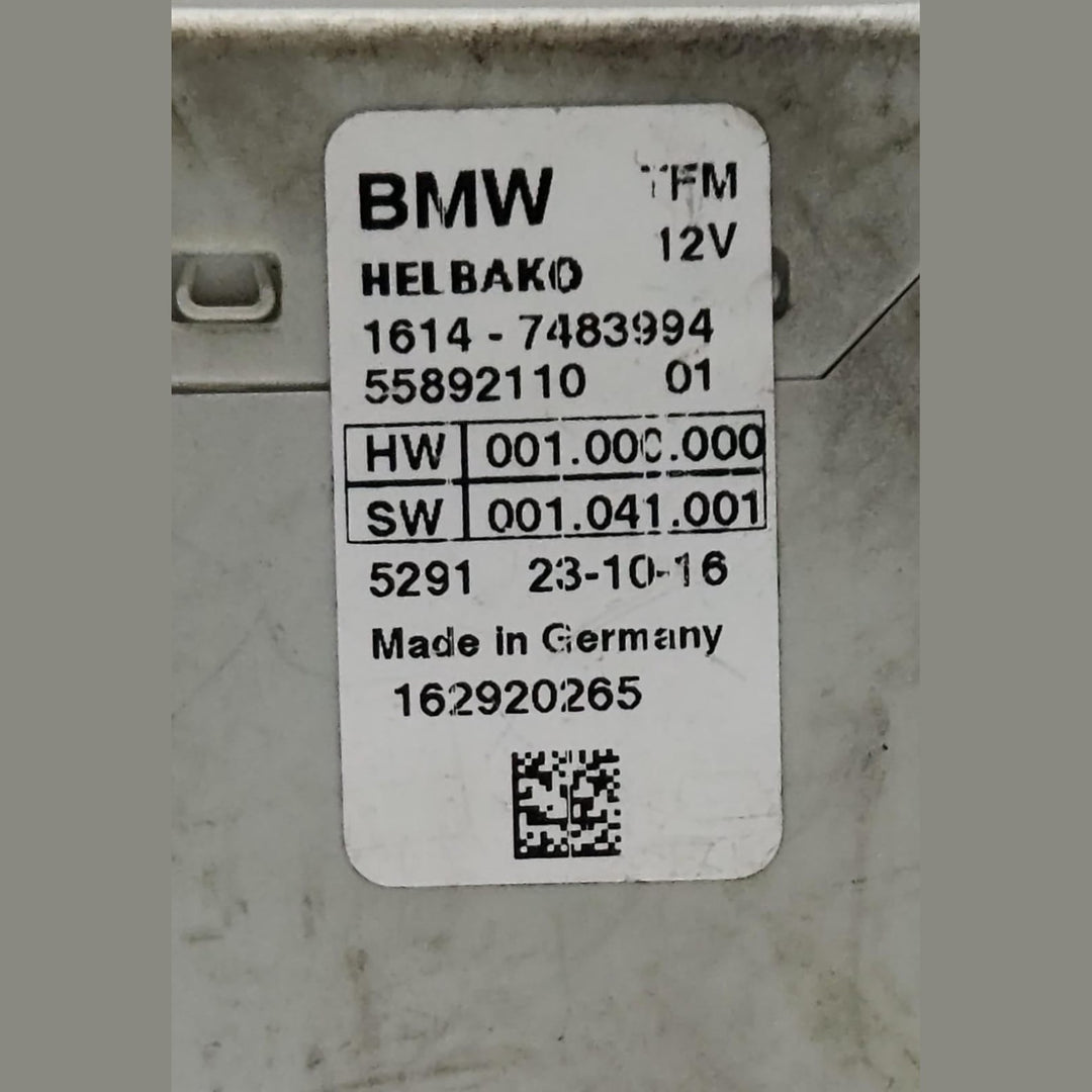 2016-2018 BMW 330e Fuel Pump Control Module 7483994 3 Series F30 F31 F80 OEM 