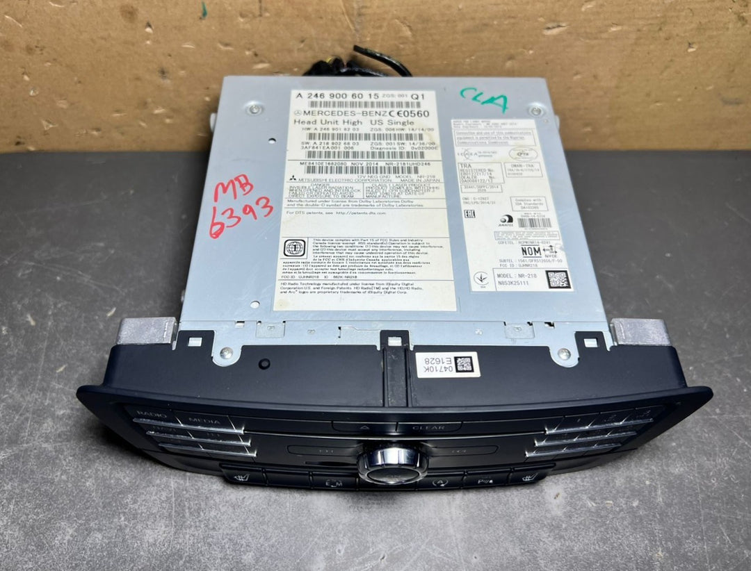 2013–2015 Mercedes-Benz W246 CLA Head Unit CD Player A246 9006015 OEM