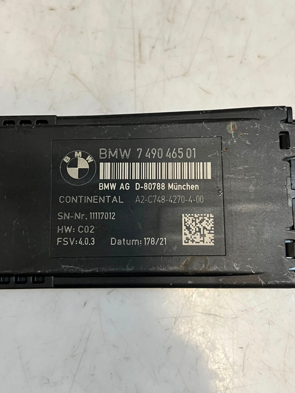 BMW F30 F31 F20 F21 F32 F07 F06 G05 Seat Control Module Rear Left Heated 7490465