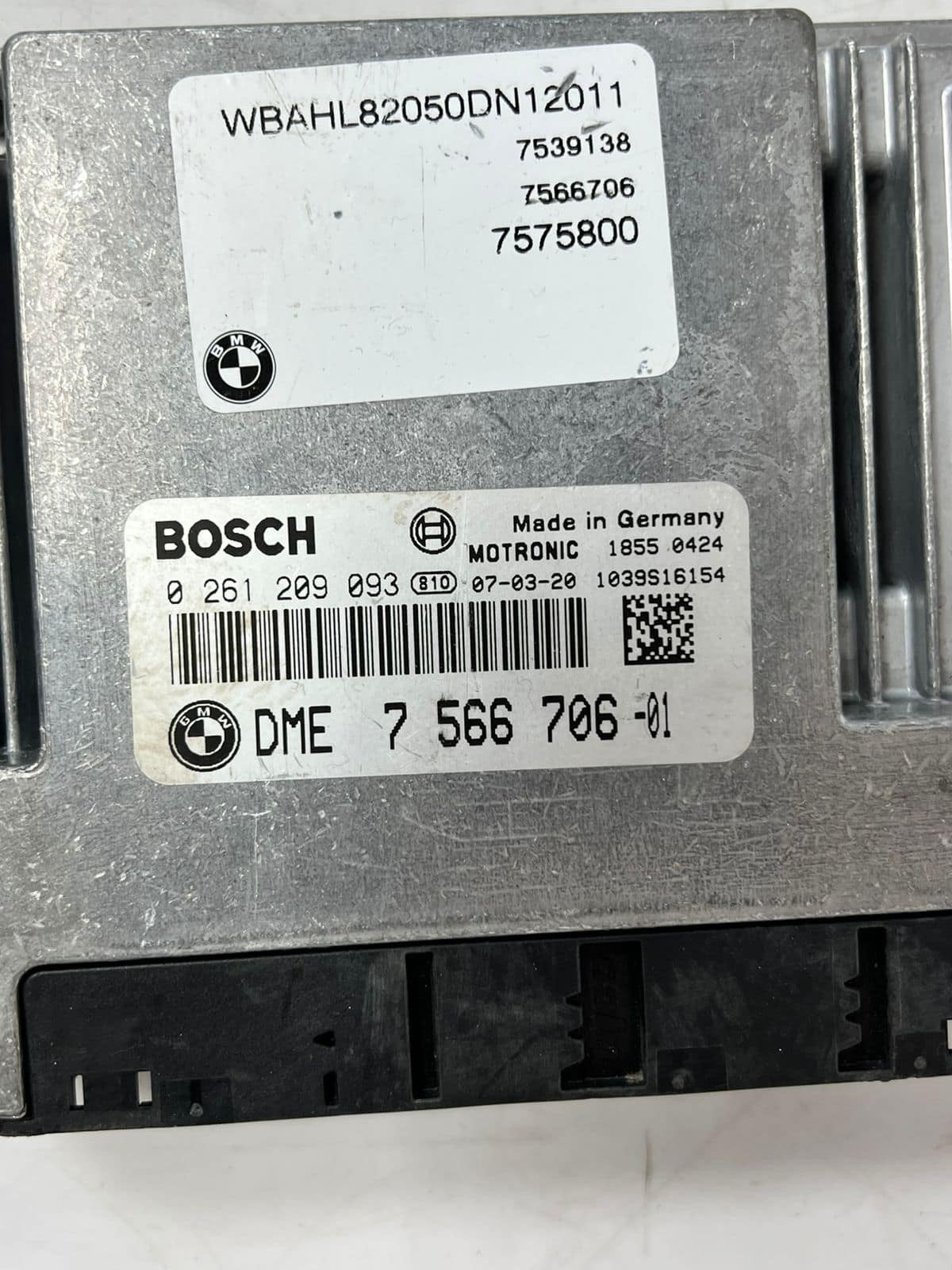 06-07 BMW N62 E66 550i E65 Engine Control Module ECU SET DME+CAS/ZAS RD 7566706