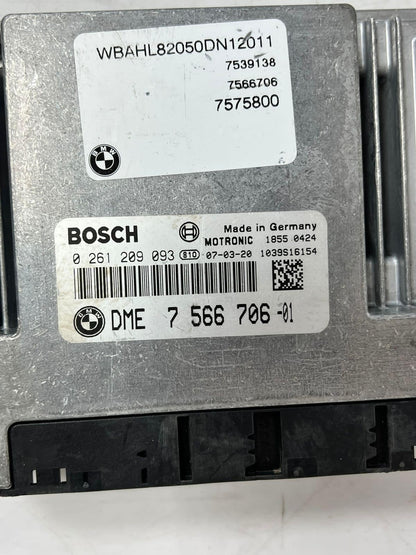 06-07 BMW N62 E66 550i E65 Engine Control Module ECU SET DME+CAS/ZAS RD 7566706