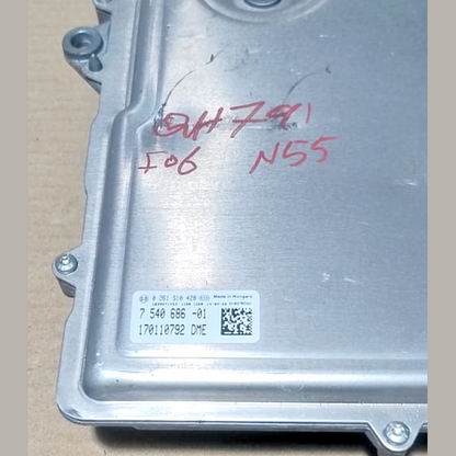 BMW F06 N55  ENGINE CONTROL UNIT DME   ECU ONLY - 7540686