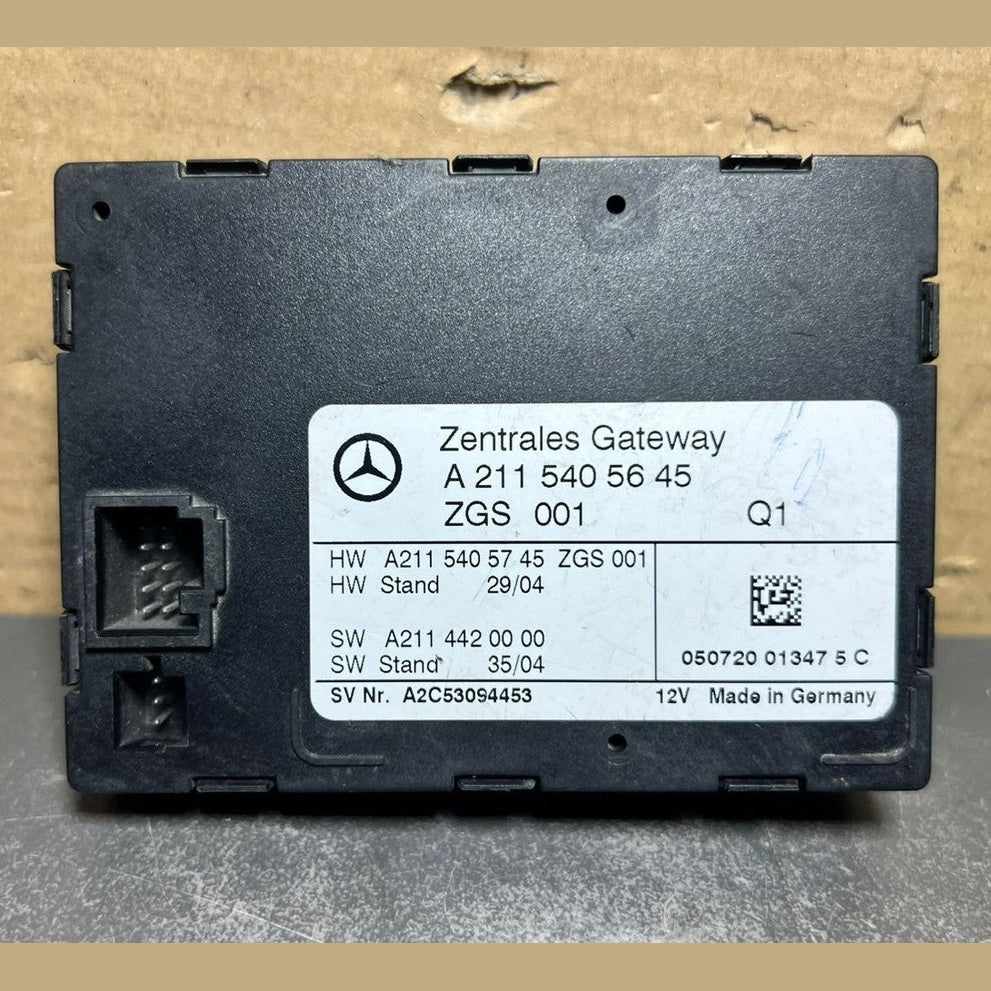 03-09 Mercedes W211 E-Class E320 Central Gateway Control Module A211 5405645 OEM