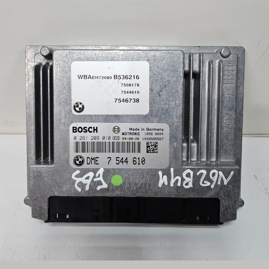 2011 BMW E60 E61 E63 E64 X5 750Li N62 Engine Control Unit DME Key Set 7544610