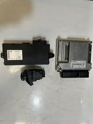 2011 BMW X1 E84 Engine Control Unit ECU SET DDE+CAS3+1 KEY 851249801 OEM