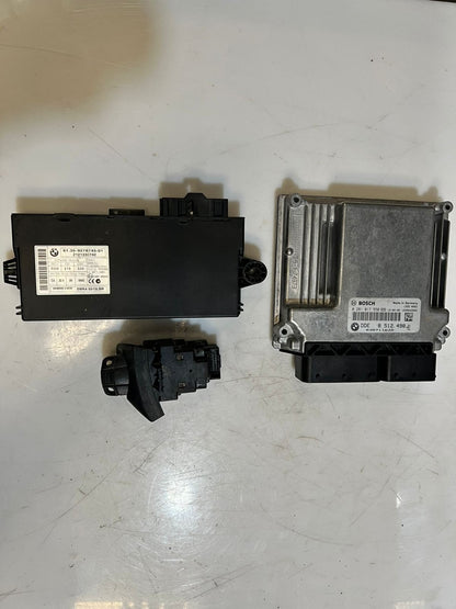 2011 BMW X1 E84 Engine Control Unit ECU SET DDE+CAS3+1 KEY 851249801 OEM