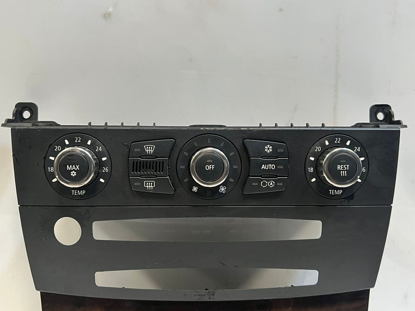 BMW 5 Series E60 E61 N62N Climate Control Unit Chrome Auto 6988504 OEM