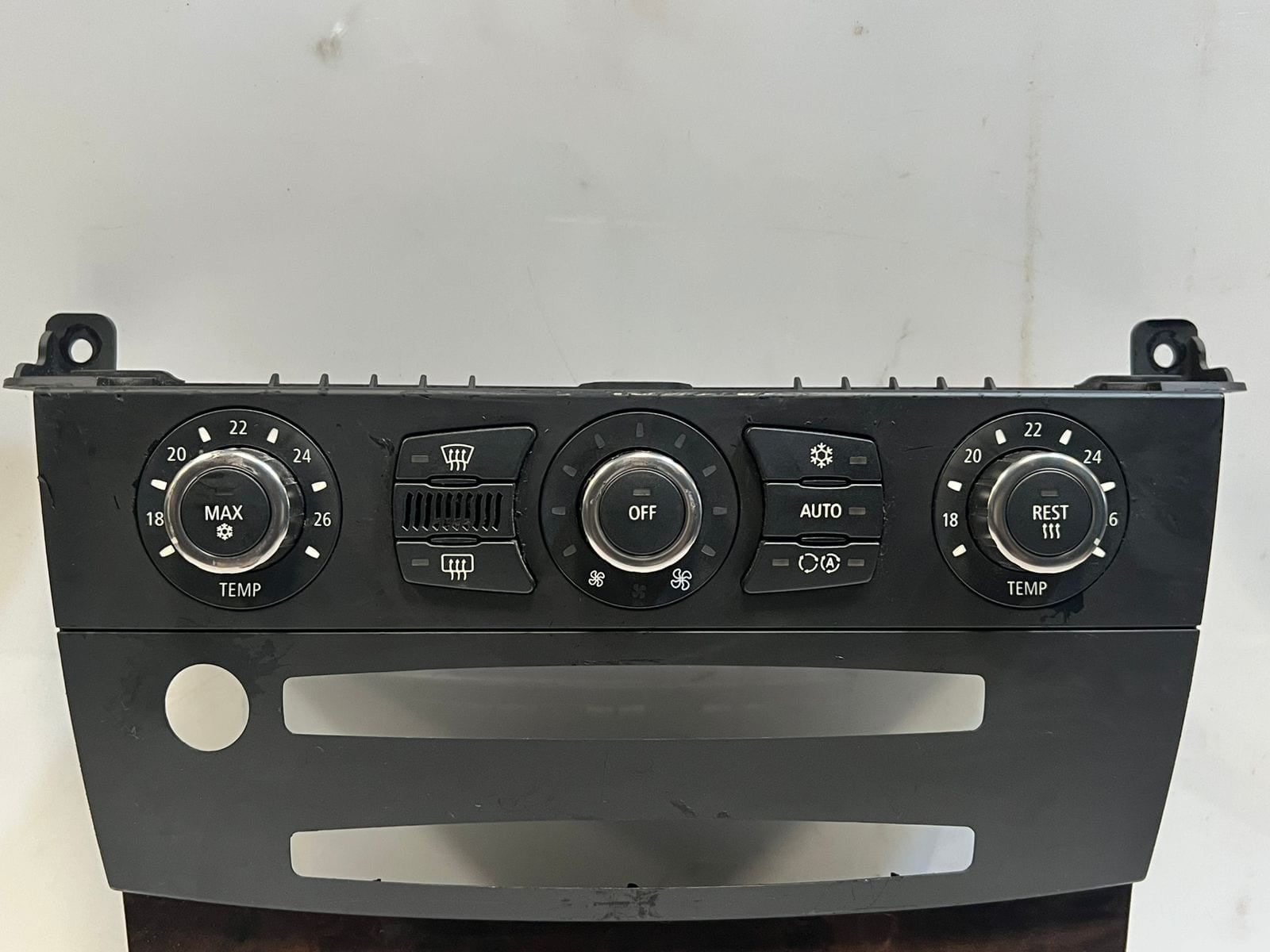 BMW 5 Series E60 E61 N62N Climate Control Unit Chrome Auto 6988504 OEM