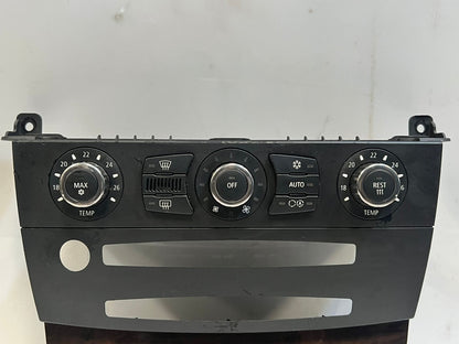 BMW 5 Series E60 E61 N62N Climate Control Unit Chrome Auto 6988504 OEM