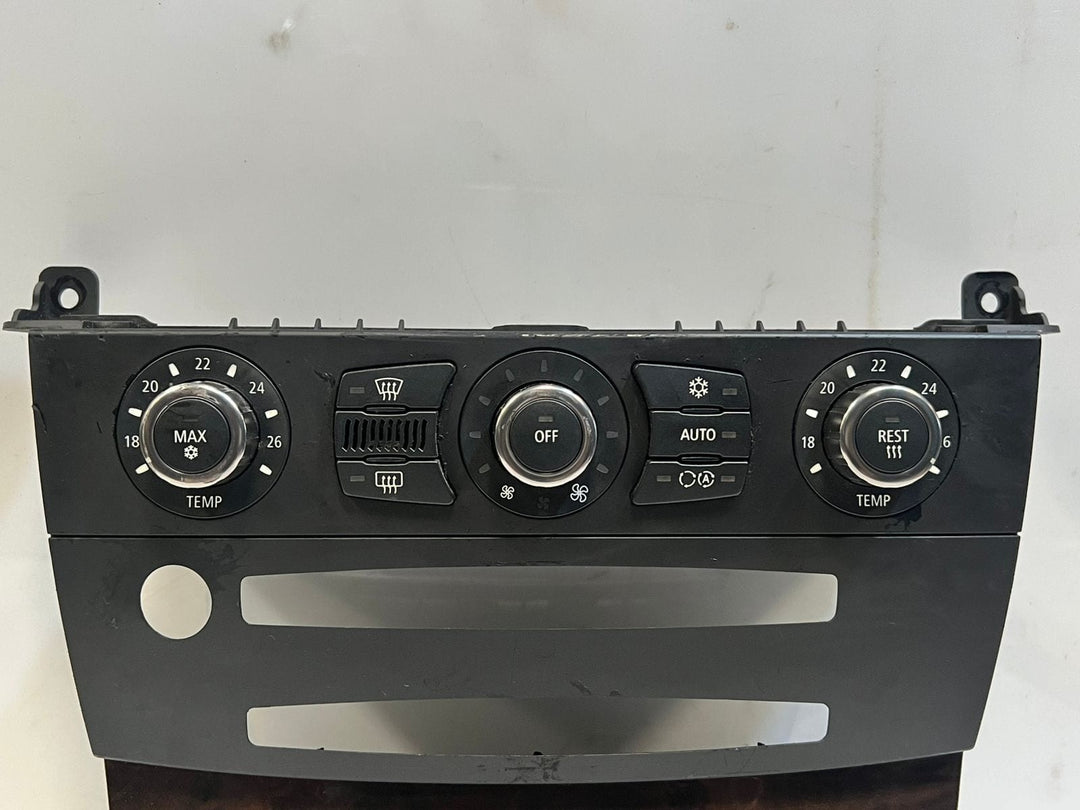 BMW 5 Series E60 E61 N62N Climate Control Unit Chrome Auto 6988504 OEM