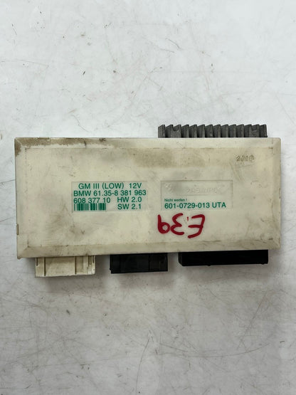 BMW 5 Series E39 GM III Body Control Module BCM 8381963 OEM