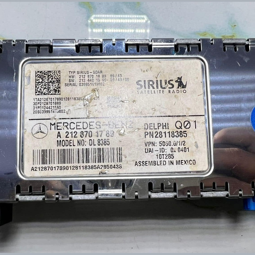 2010-2015 Mercedes E350 Satellite Radio Control Module A2128701789 E350 and E400