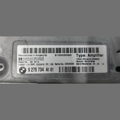 OEM BMW 6 SERIES F06 F12 F13 HARMAN BECKER HIFI AMPLIFIER 9275734