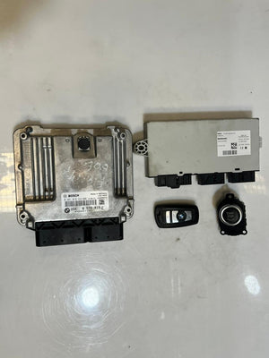 2021 BMW 5 Series F10 N47 Engine Control Unit ECU SET DDE+CAS4+1KEY 8572419