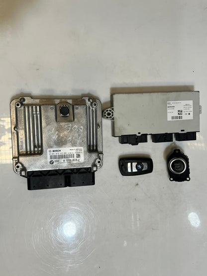 2021 BMW 5 Series F10 N47 Engine Control Unit ECU SET DDE+CAS4+1KEY 8572419