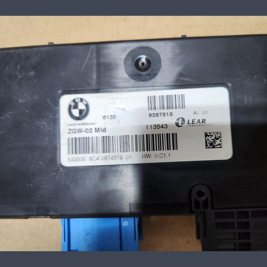 2011-2016 BMW 528i Central Gateway Control Module 9267515.5 Series F10 F11