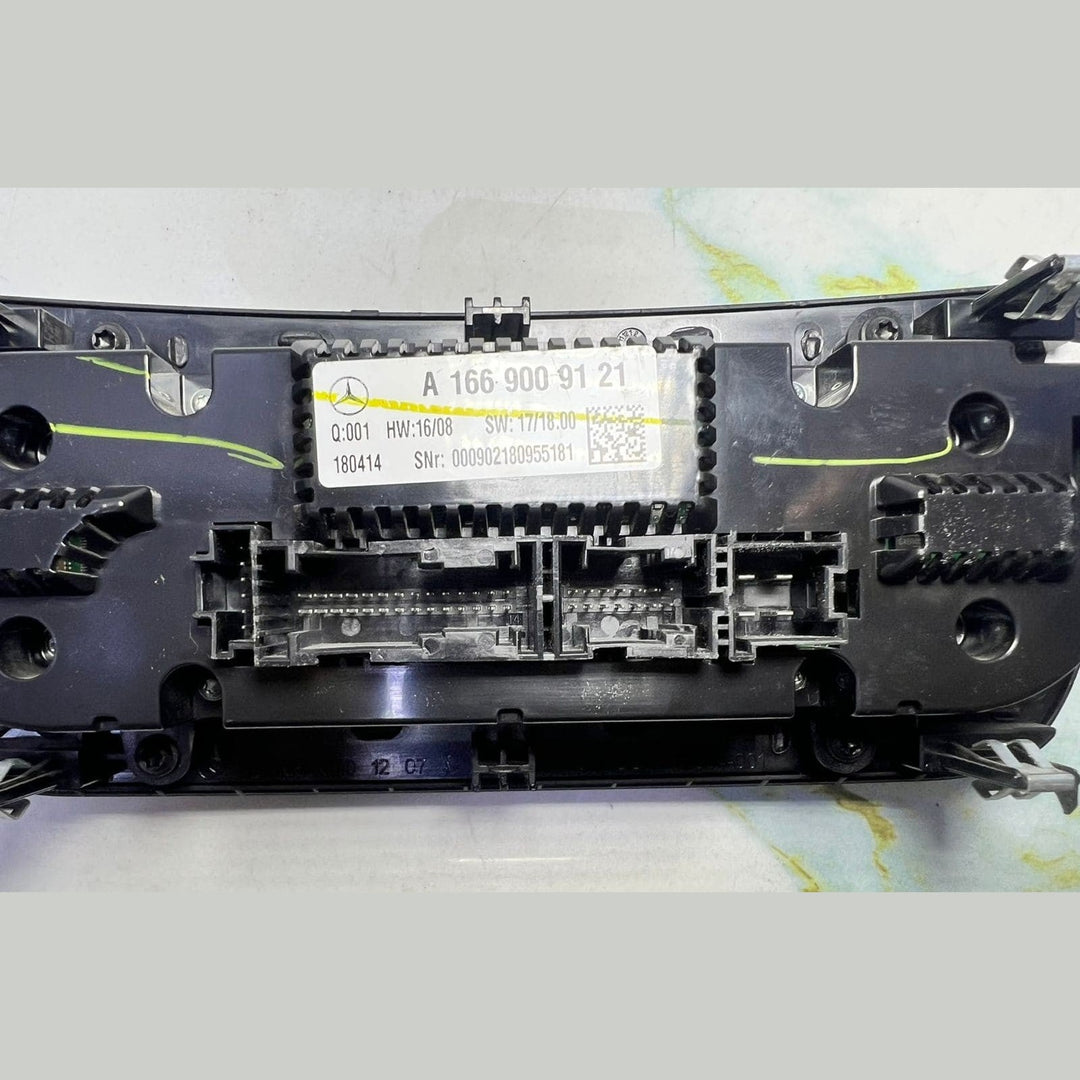 Mercedes Climate Control Panel A1669009121 ML GL W166 Class