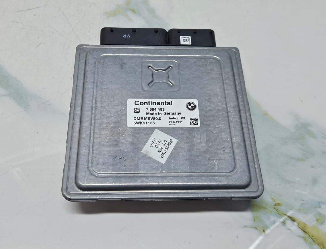 BMW 2008-2010 528 and 328 Engine Control Unit DME MSV80.0-7594483 ECU SET OEM