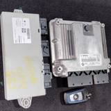 BMW 3 F30 F31 320D  N47N 163HP ENGINE CONTROL UNIT  KIT DDE KEY + FEM- 8584276