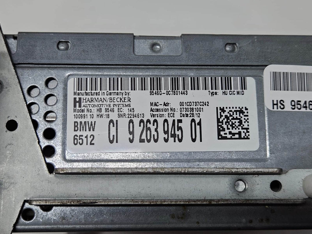 9263945-2006-2013 BMW X5 E70 Navigation Head Unit CD/DVD Player OEM