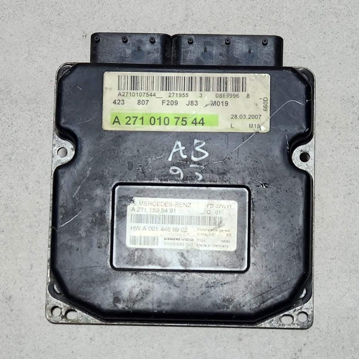 Engine Control Module A2710107544 Mercedes-Benz CLK Class W209 2006 1.8 200 Comp
