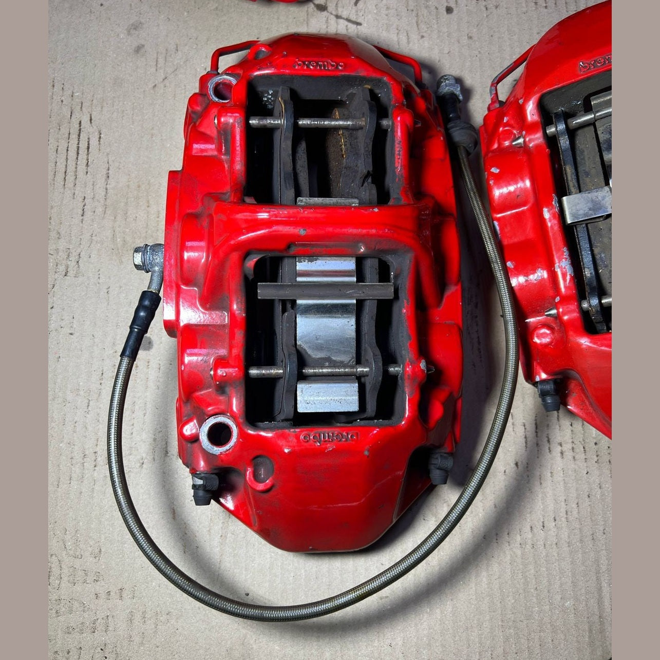 Mercedes-Benz E63 W212 AMG E-Class Front \ Rear Brembo Red Brake Calipers Set