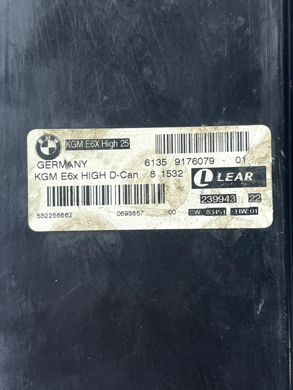 2008-2010 BMW 525i Body Gateway Control Module 9176079 5 Series E60 and 6 Series